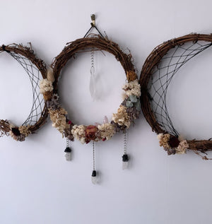 Triple Goddess Moon Wreath