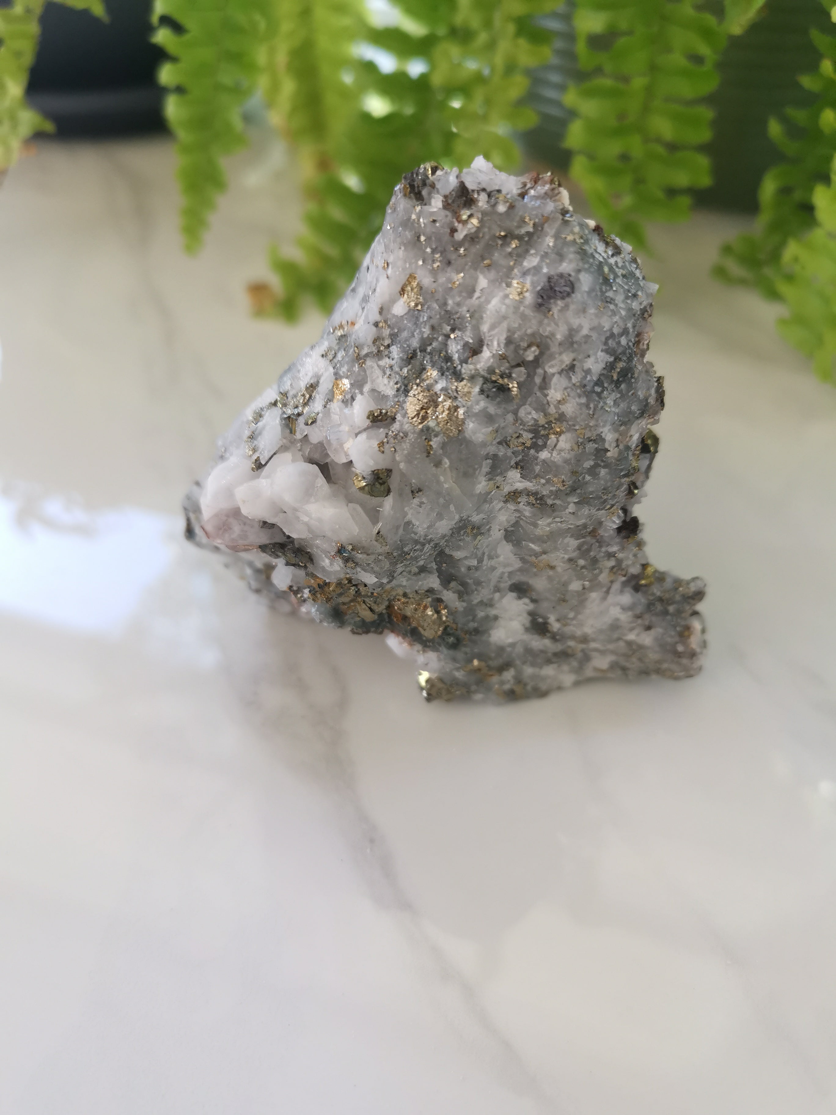 Quartz, Calcite, Galena and Pyrite Raw Specimen